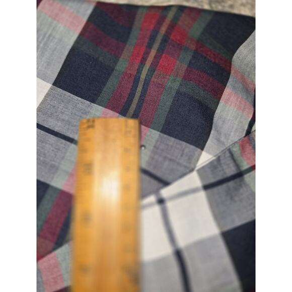 ELY PLAINS Vtg Western Plaid Pearl Snap Cowboy SHIRT Men's L Rancher Authentic - Picture 8 of 10